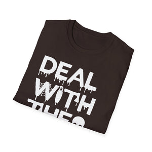 T-Shirt — “Deal With The Devil” Halloween Graphic Tee