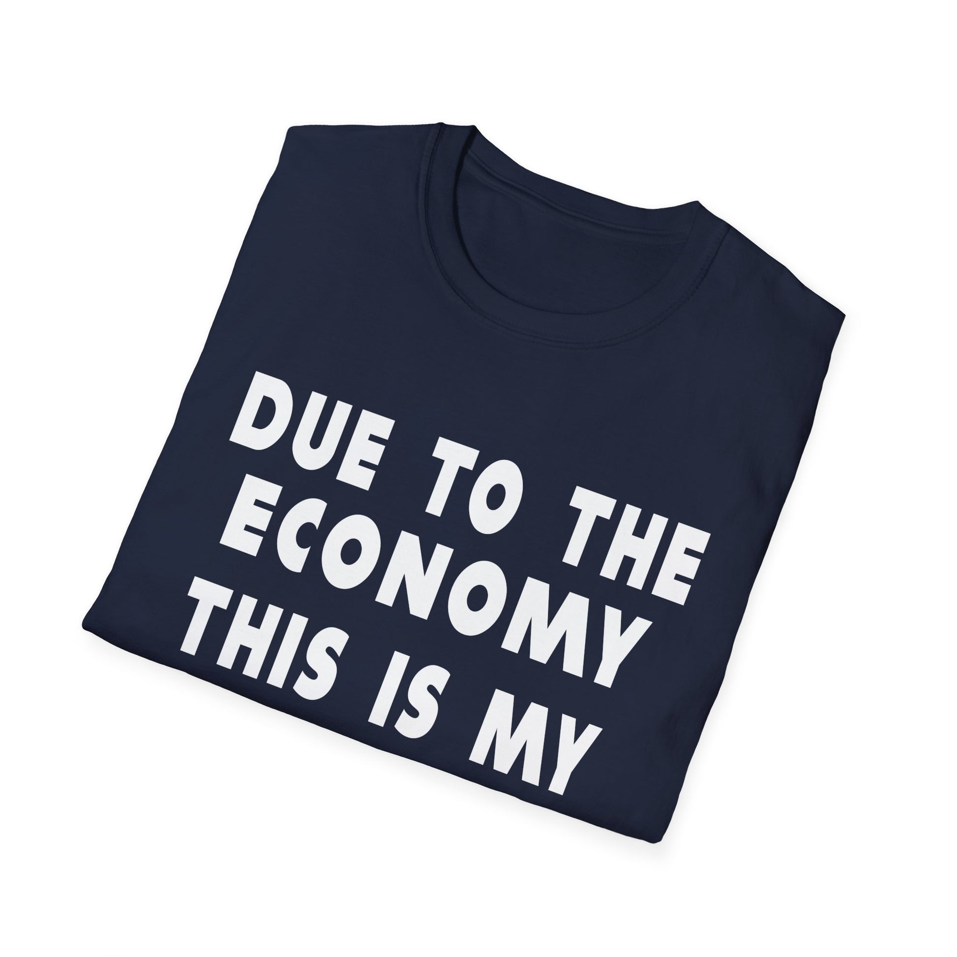 Halloween T-Shirt — "Due to the Economy This Is My Halloween Costume" Funny Casual Tee