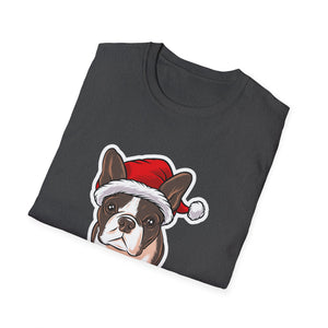 Christmas French Bulldog Outfit Santa Christmas Unisex T-Shirt