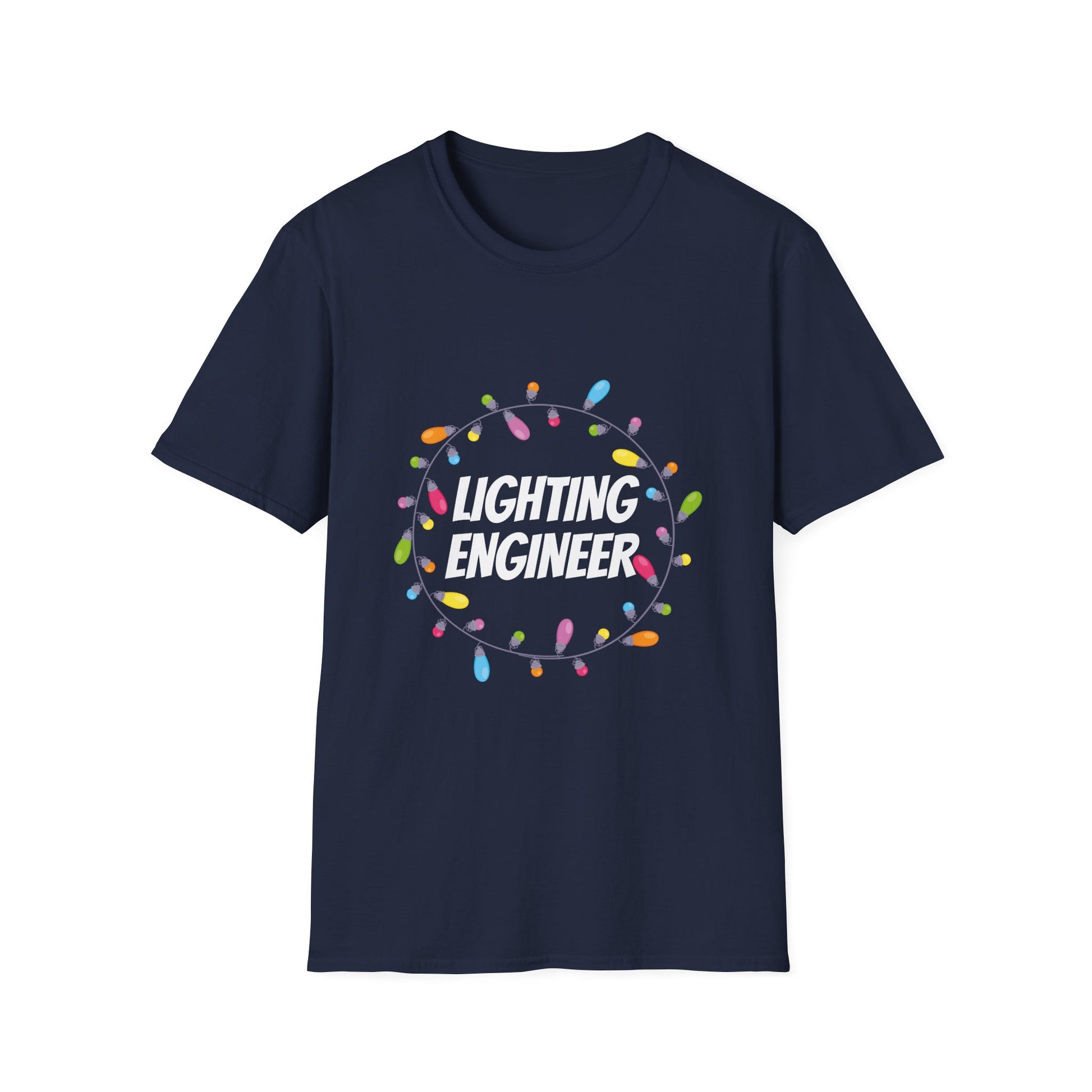 Lighting Engineer T-Shirt — Festive Holiday Lights Graphic Tee