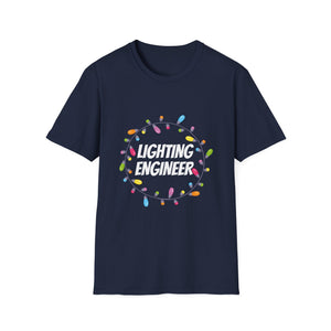 Lighting Engineer T-Shirt — Festive Holiday Lights Graphic Tee