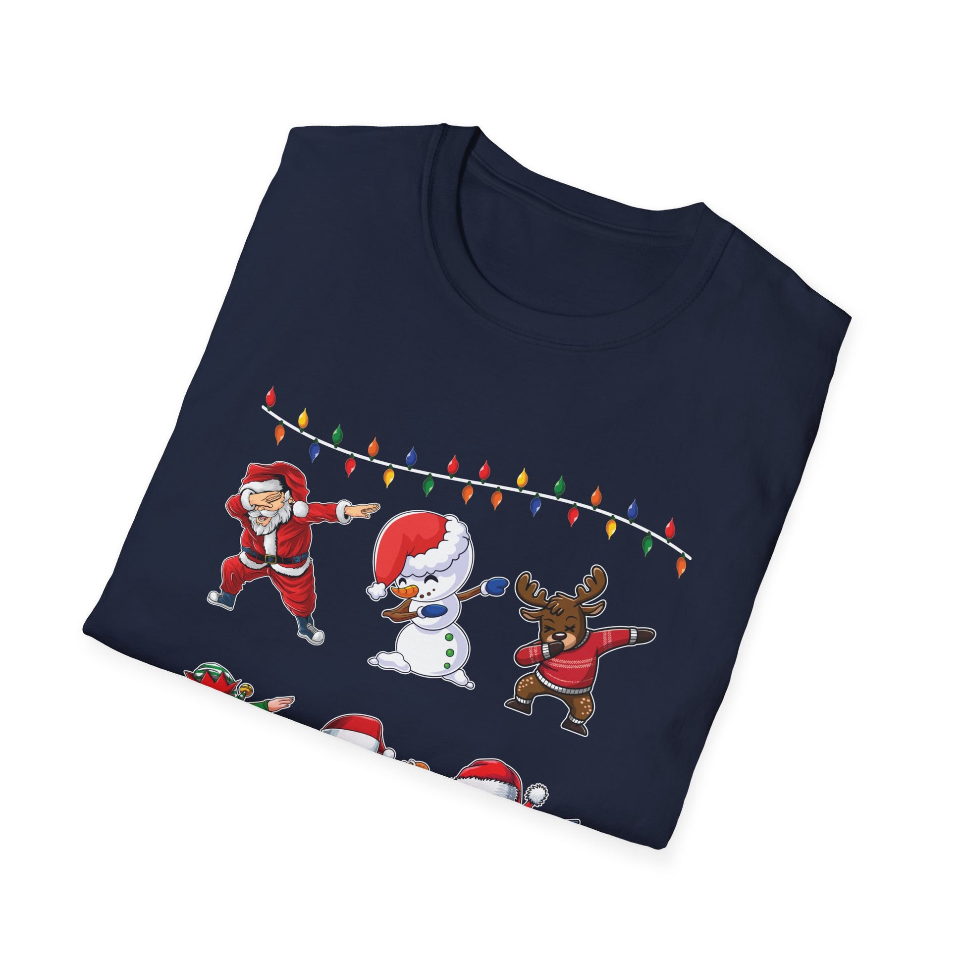 Dabbing Christmas Characters Holiday T‑Shirt