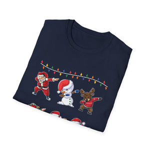Dabbing Christmas Characters Holiday T‑Shirt