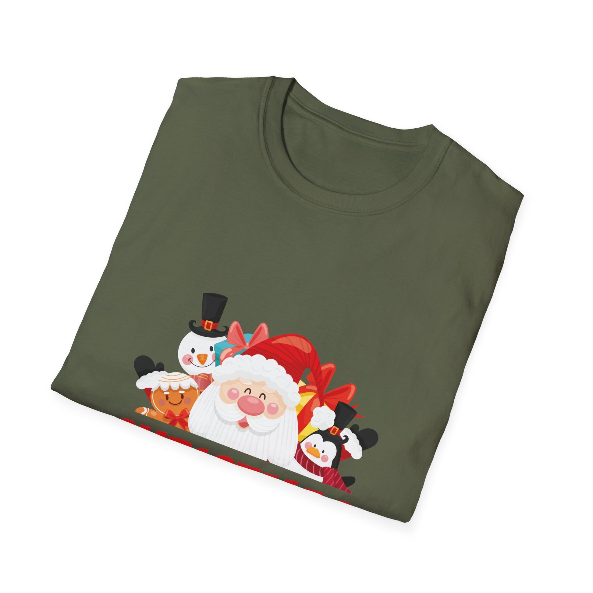 Christmas Is Comming T-Shirt — Cute Santa & Snowman Holiday Tee