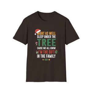 Funny Christmas Decor Firefighter Truck Christmas Tree  Unisex Softstyle T-Shirt