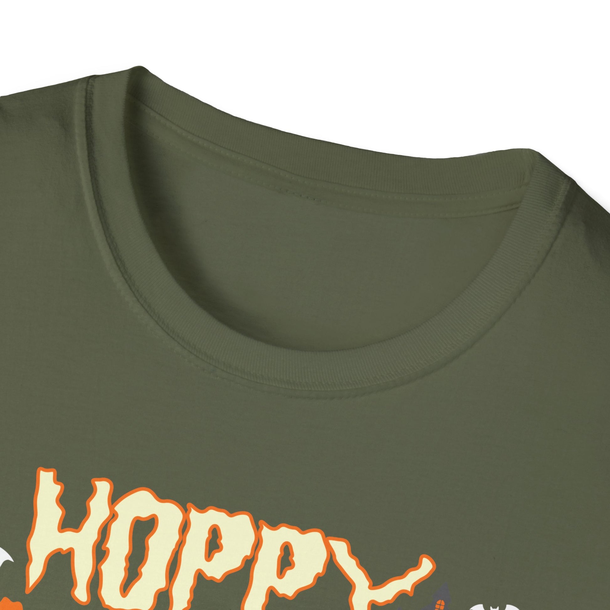 Hoppy Halloween T-Shirt — Beer Cheers Pumpkin Graphic Tee for Halloween Party