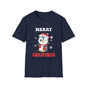 Christmas Shirt Penguin Family Christmas TShirts Christmas Unisex T-Shirt