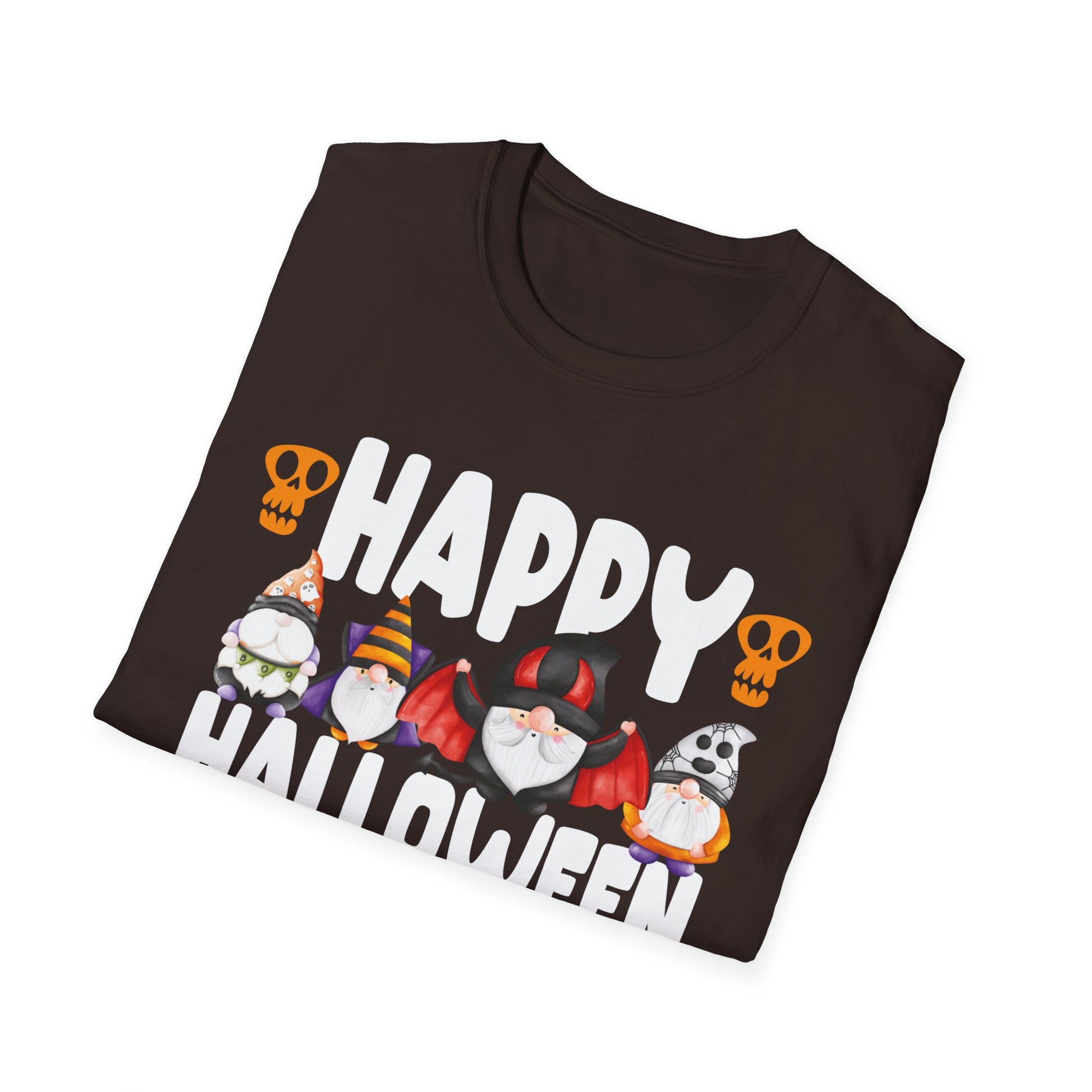 Halloween Gnome T-Shirt — "Happy Halloween" Cute Spooky Gnomes Tee