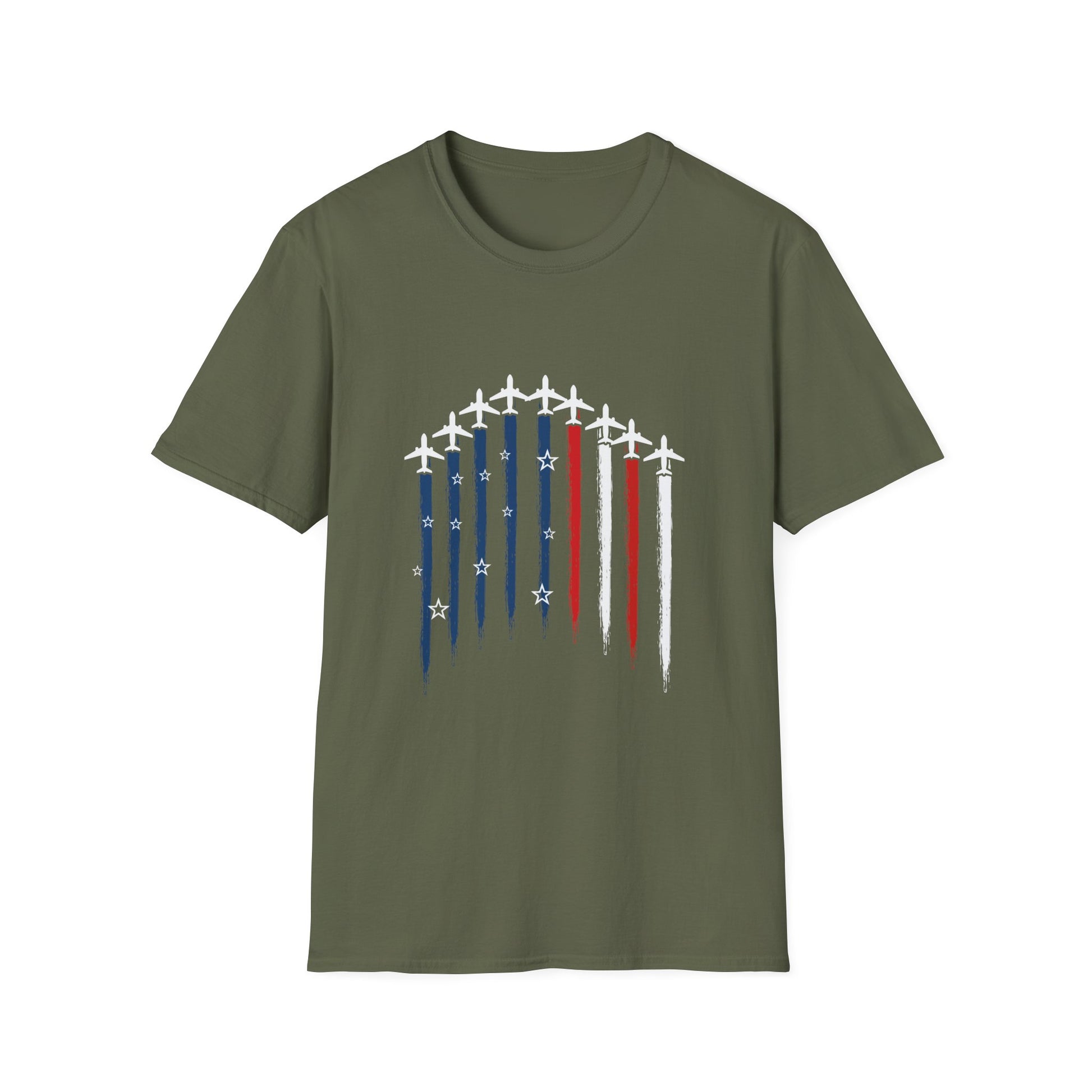 Patriotic Airplane Flag T-Shirt