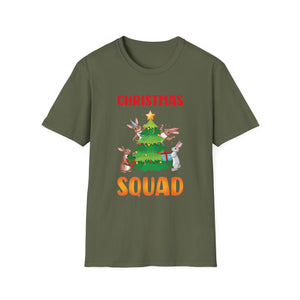 Bunny Christmas Tree Christmas Squad Bunnies Unisex T-Shirt