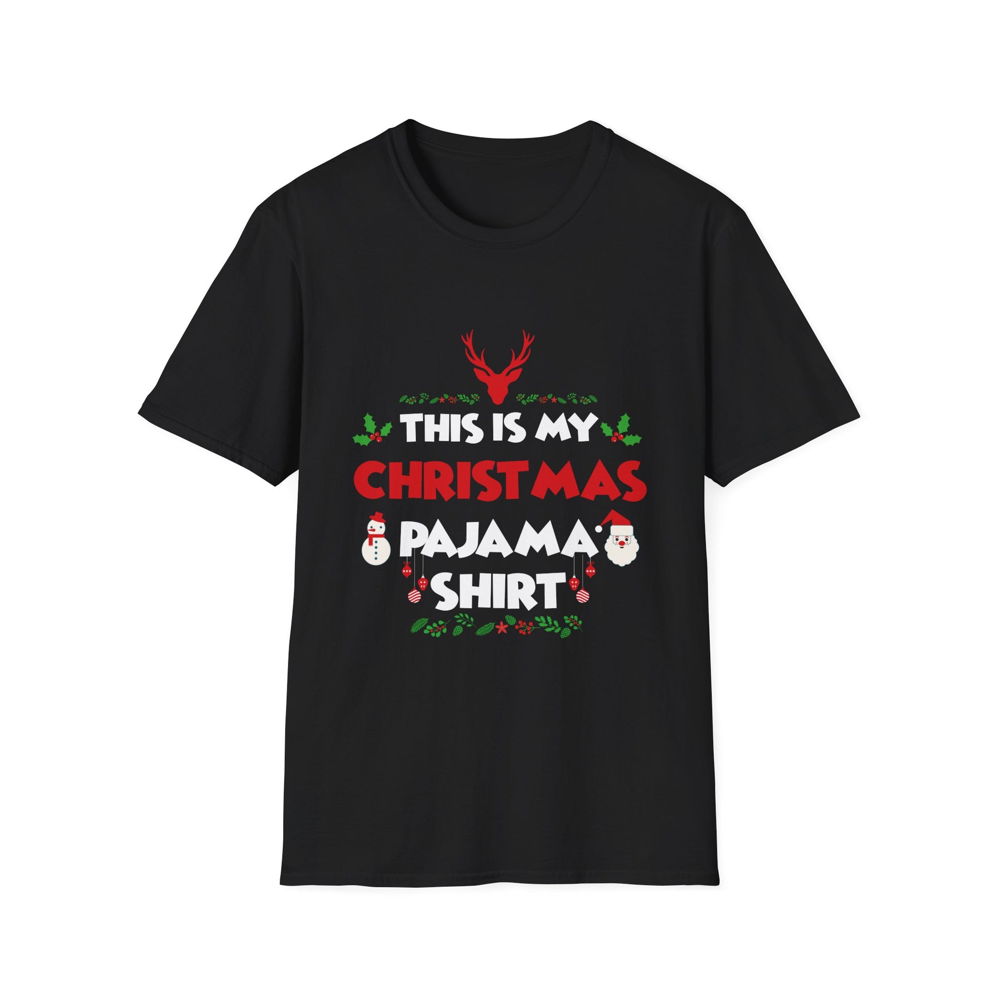 Christmas Pajama Shirt T-Shirt — "This Is My Christmas Pajama Shirt" Holiday Tee