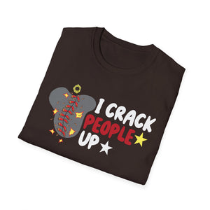 I Crack People Up T-Shirt — Funny Brain/Skull Comedy Graphic Tee