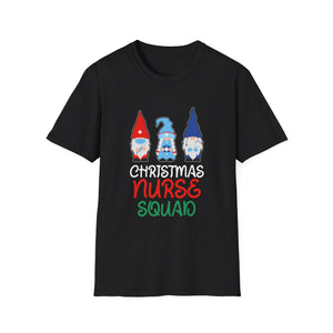 Christmas Nurse Squad T‑Shirt — Cute Gnome Holiday Tee for Nurses