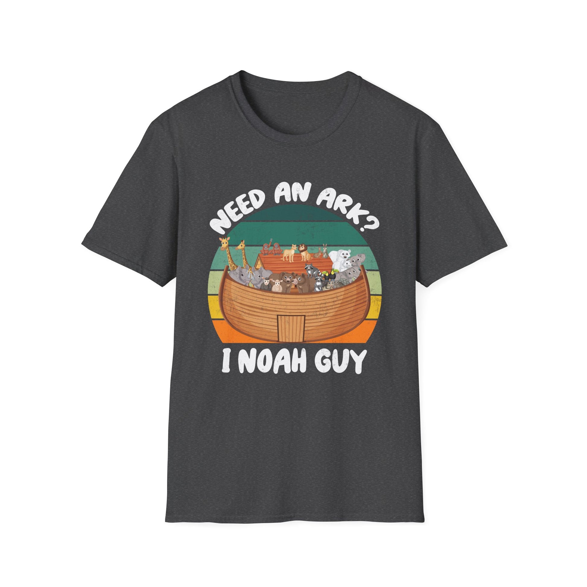 Noah Ark Funny T-Shirt – “Need an Ark? I Noah Guy” Christian Vintage Tee