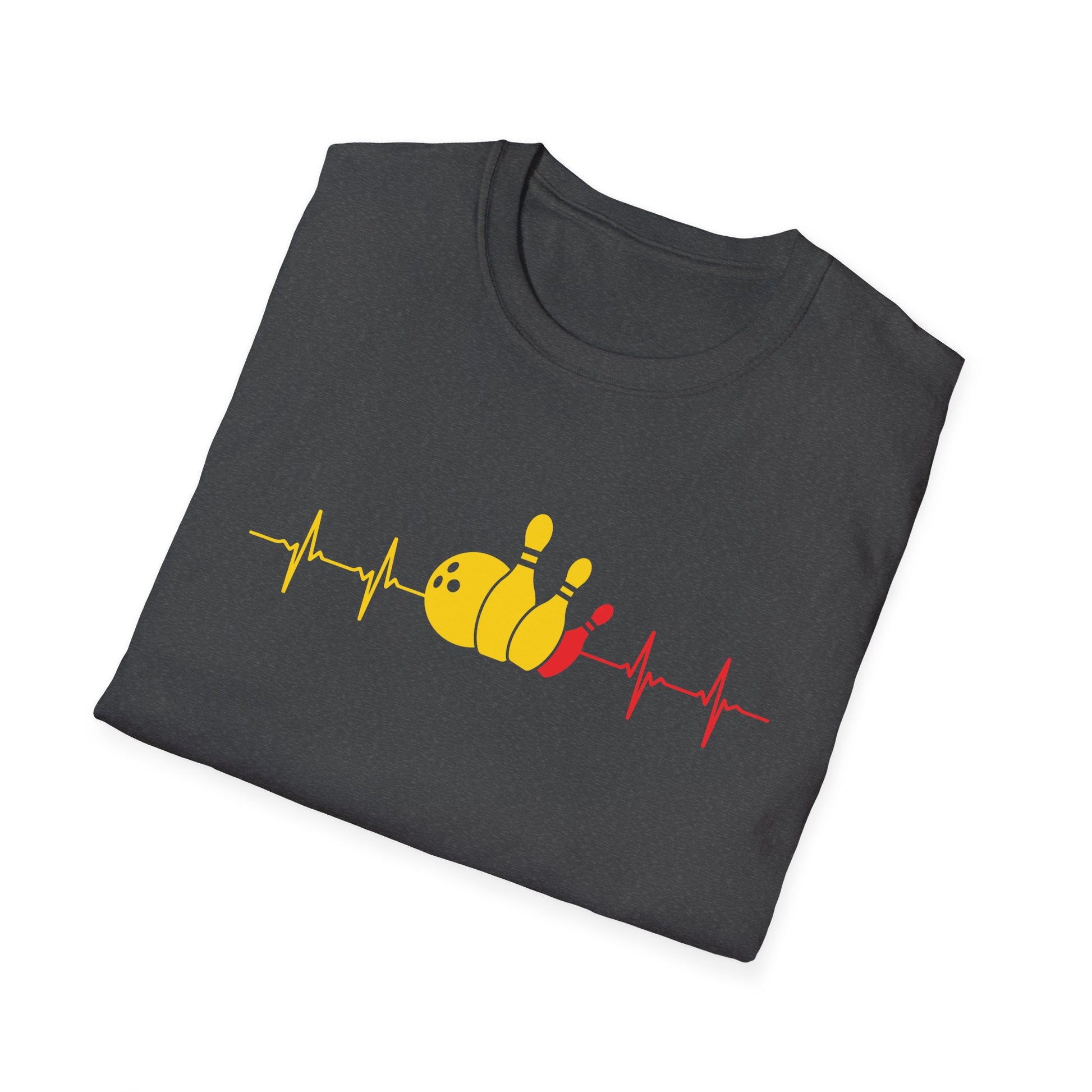 Heartbeat Bowling ECG Pulse Bowling Ball Bowler  Unisex T-Shirt