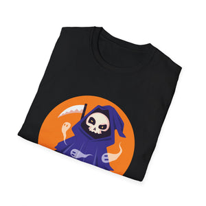 Halloween Grim Reaper T-Shirt — Cute Skeleton Costume Tee