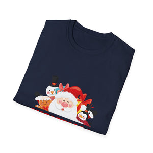 Christmas Is Comming T-Shirt — Cute Santa & Snowman Holiday Tee