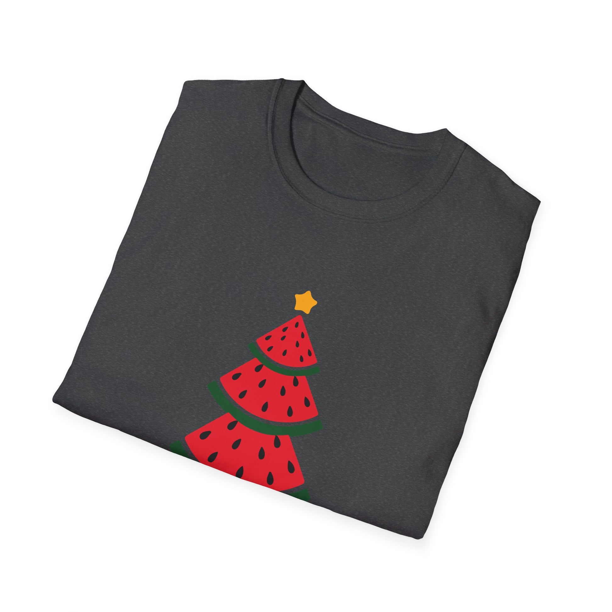Christmas In July Watermelon Xmas Tree Summer Men Women Kids Unisex T-Shirt