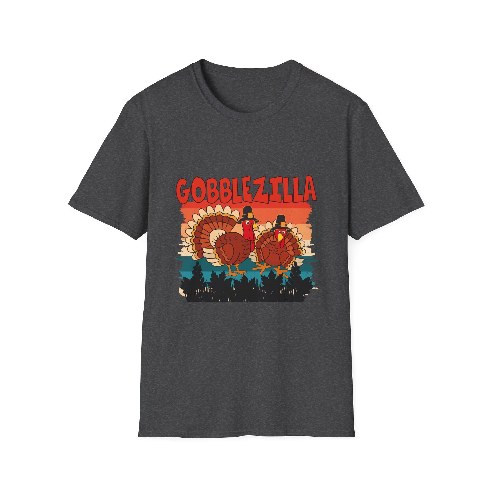Gobblezilla Turkey T-Shirt — Funny Thanksgiving Graphic Tee