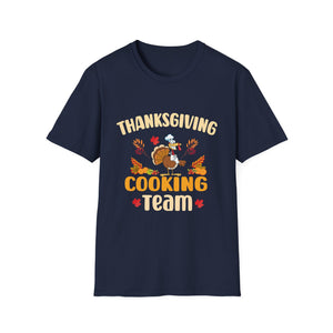 Thanksgiving Cooking Team T-Shirt — Funny Turkey Chef Holiday Tee  Unisex T-Shirt