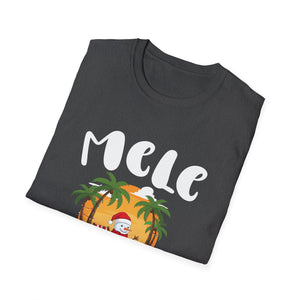 Mele Kalikimaka T-Shirt — Hawaiian Christmas Palm Tree Santa Tee