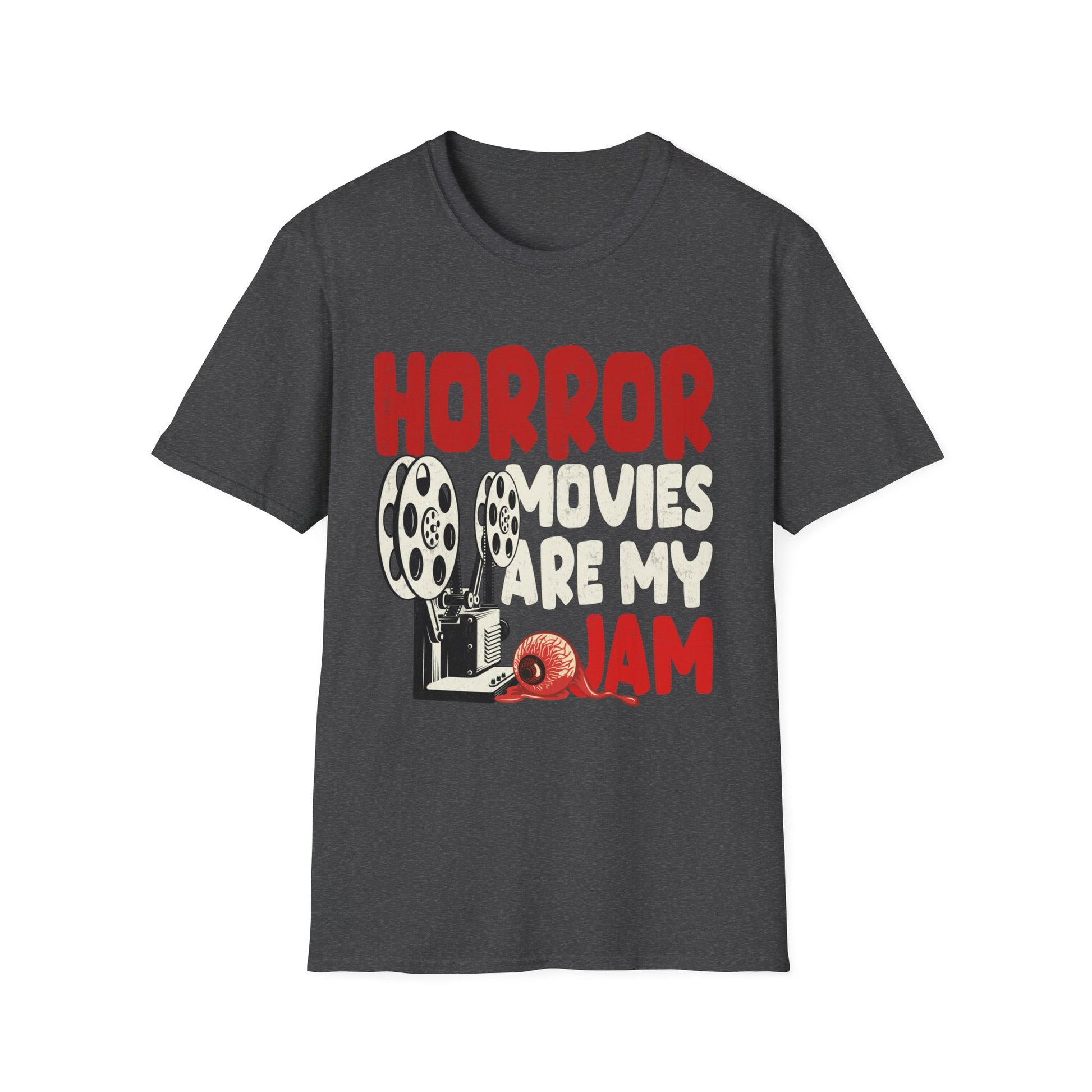 Horror Movies Are My Jam T-Shirt — Retro Film Reel Halloween Tee
