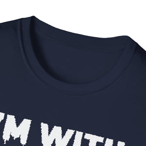 I'm With The Witch T-Shirt — Halloween Witch Arrow Graphic Tee