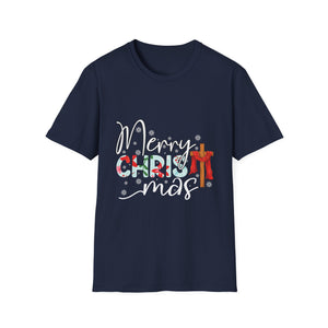 Merry Christmas Candy Cane Cross T-Shirt