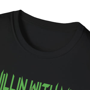 Chilling With My Creeps Halloween- Dancing Ghost Halloween Tee