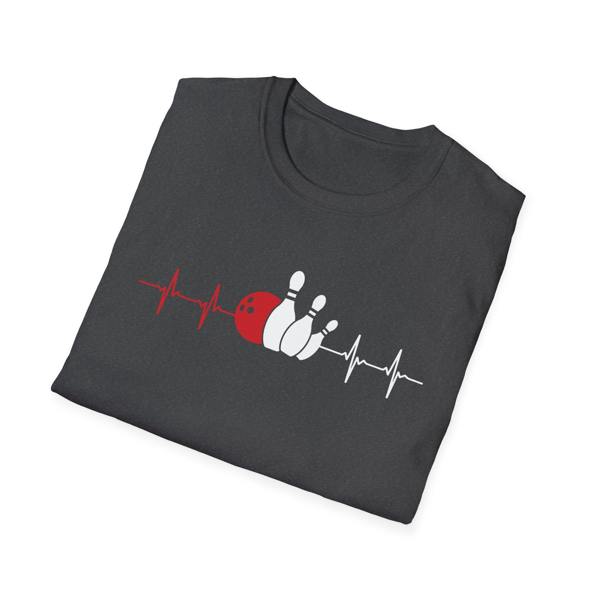 Heartbeat Bowling ECG Pulse Bowling Ball Bowler Unisex T-Shirt