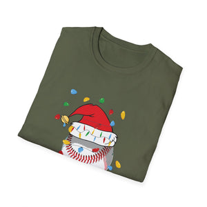 Christmas Ho Ho Ho Baseball Christmas Unisex T-Shirt