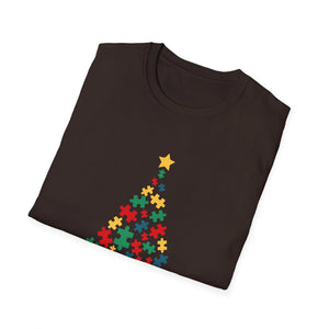Autism Christmas Tree Autism Christmas Unisex T-Shirt