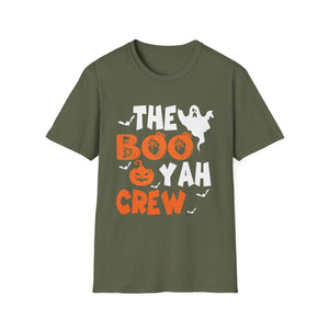 The Boo Yah Crew Halloween T-Shirt — Funny Ghost & Jack-O'-Lantern Party Tee
