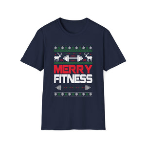 Christmas Gym Workout Ugly Christmas Merry Fitness Unisex T-Shirt