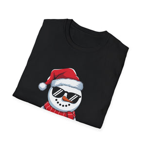 Snowman Santa T-Shirt — Cool Sunglasses Holiday Tee
