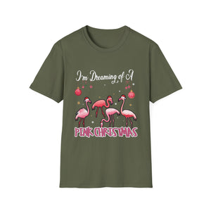 I'm Dreaming of a Pink Christmas Flamingo T-Shirt