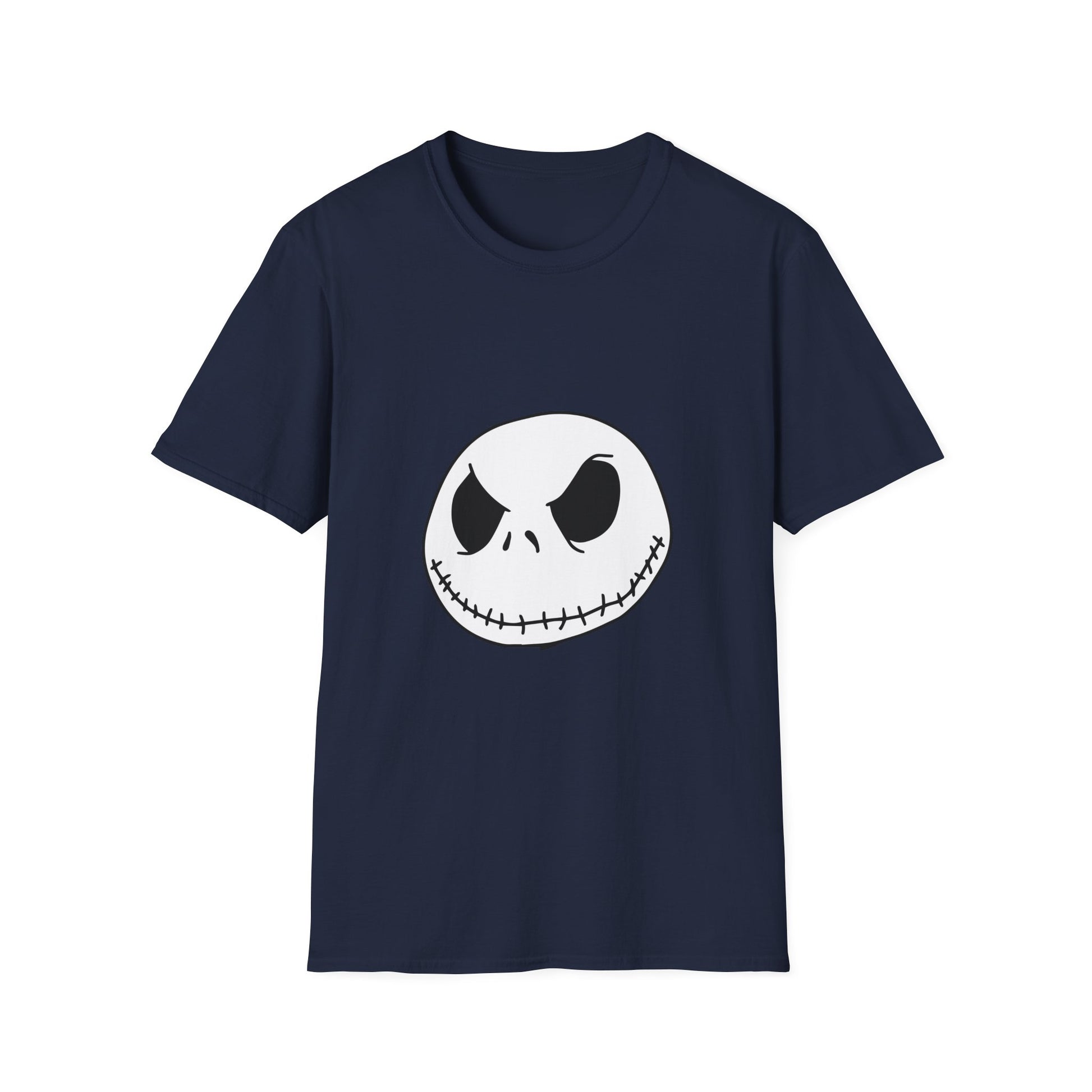 Jack Skellington Face T-Shirt — Halloween Gothic Graphic Tee