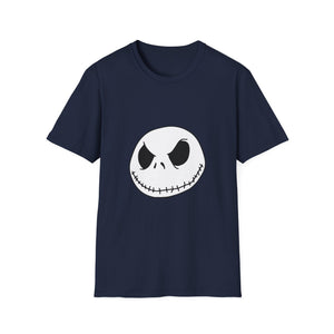 Jack Skellington Face T-Shirt — Halloween Gothic Graphic Tee