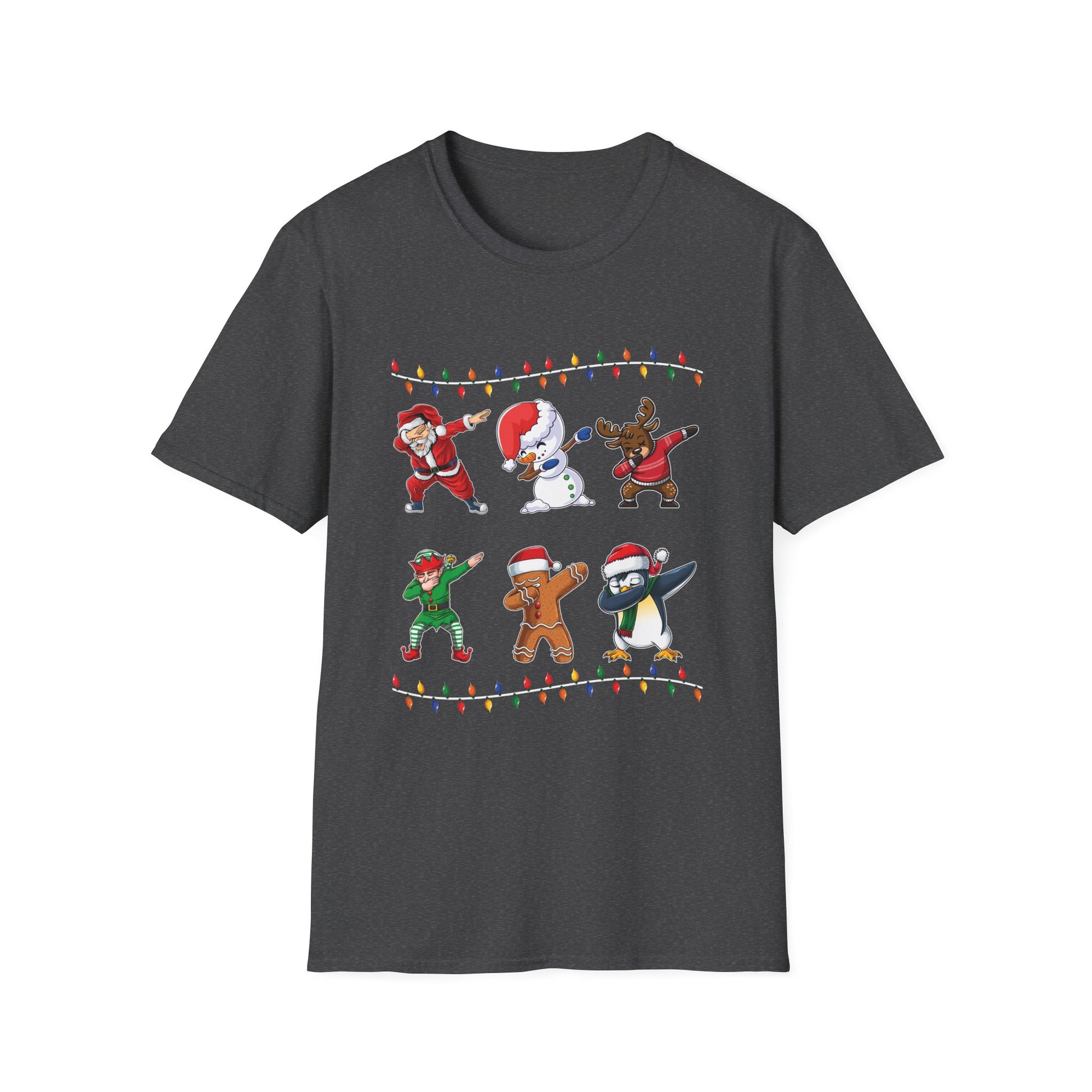 Dabbing Christmas Characters Holiday T‑Shirt