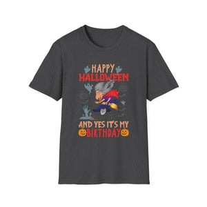 Happy Halloween And yes's my Birthday Halloween Party Tee Unisex Softstyle T-Shirt