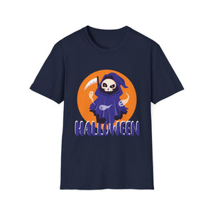 Halloween Grim Reaper T-Shirt — Cute Skeleton Costume Tee