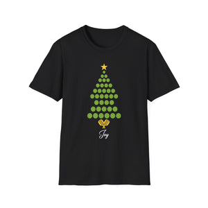 Christmas Pickleball Design_ Christmas Tree Unisex T-Shirt
