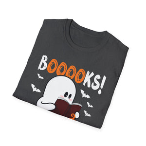 Halloween Ghost Booklover T-Shirt — 