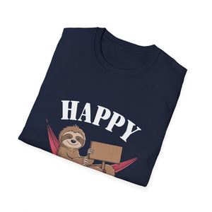 Happy Slothgiving T-Shirt — Cute Sloth Thanksgiving Graphic Tee  Unisex T-Shirt