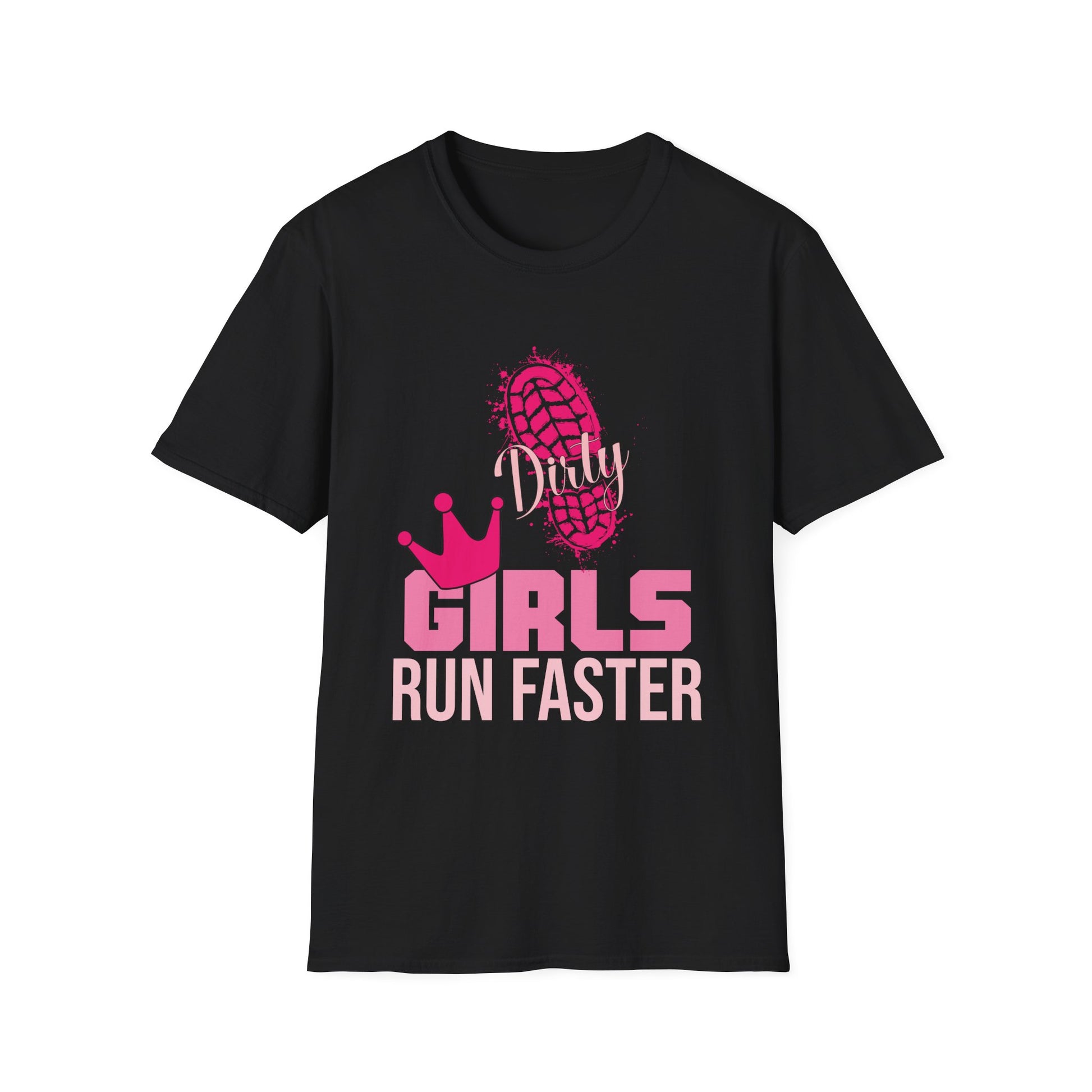 Mud Run Damen Dirty Girls Run Faster Running Gone Muddy Unisex T-Shirt