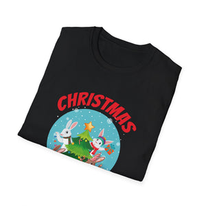 Bunny Christmas Tree Christmas Squad Bunnies Unisex T-Shirt