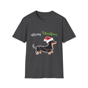 Dachshund Christmas T-Shirt — Merry Christmas Sausage Dog Tee