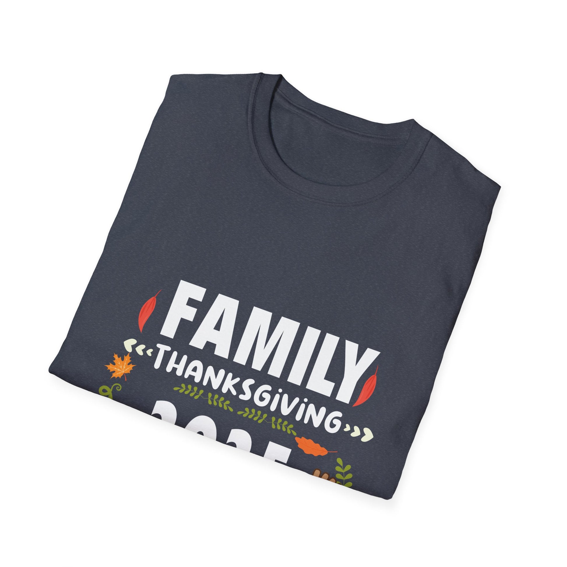 Family Thanksgiving 2025 T-Shirt — "Thankful for My Tribe" Holiday Tee  Unisex T-Shirt
