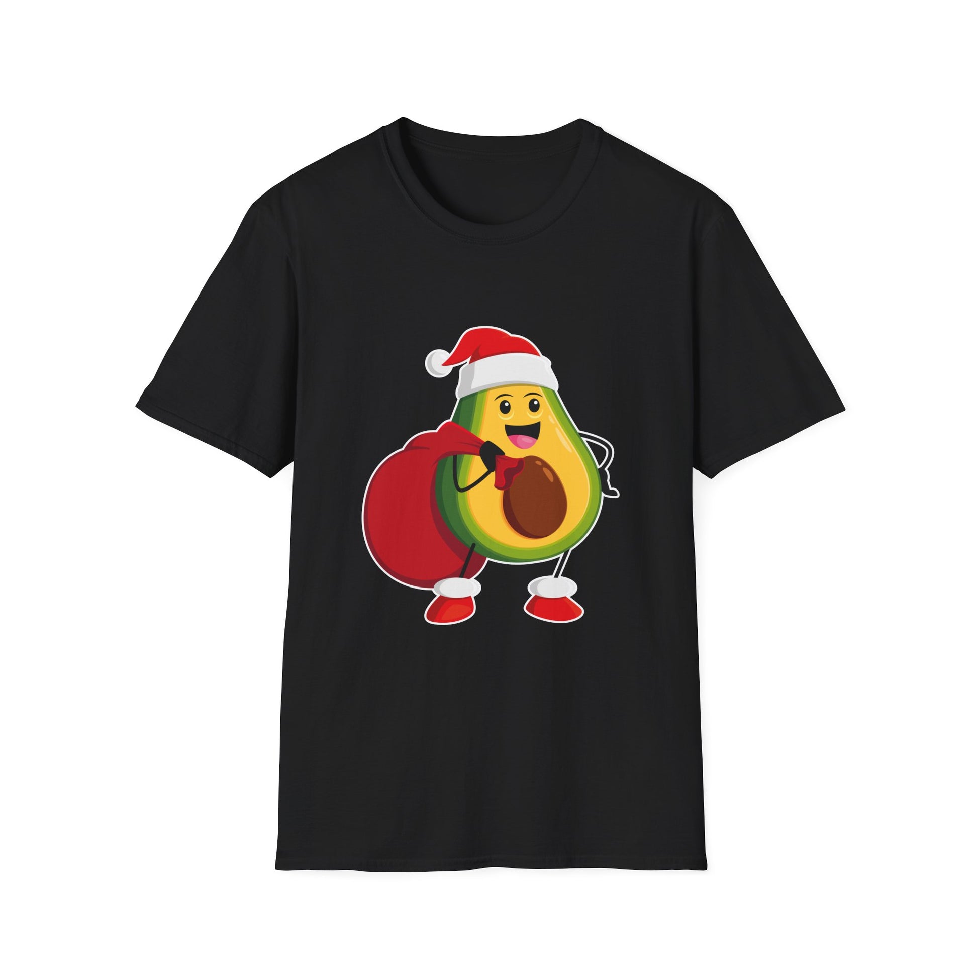 Christmas Avocado Santa Hat Christmas Avocado Unisex T-Shirt