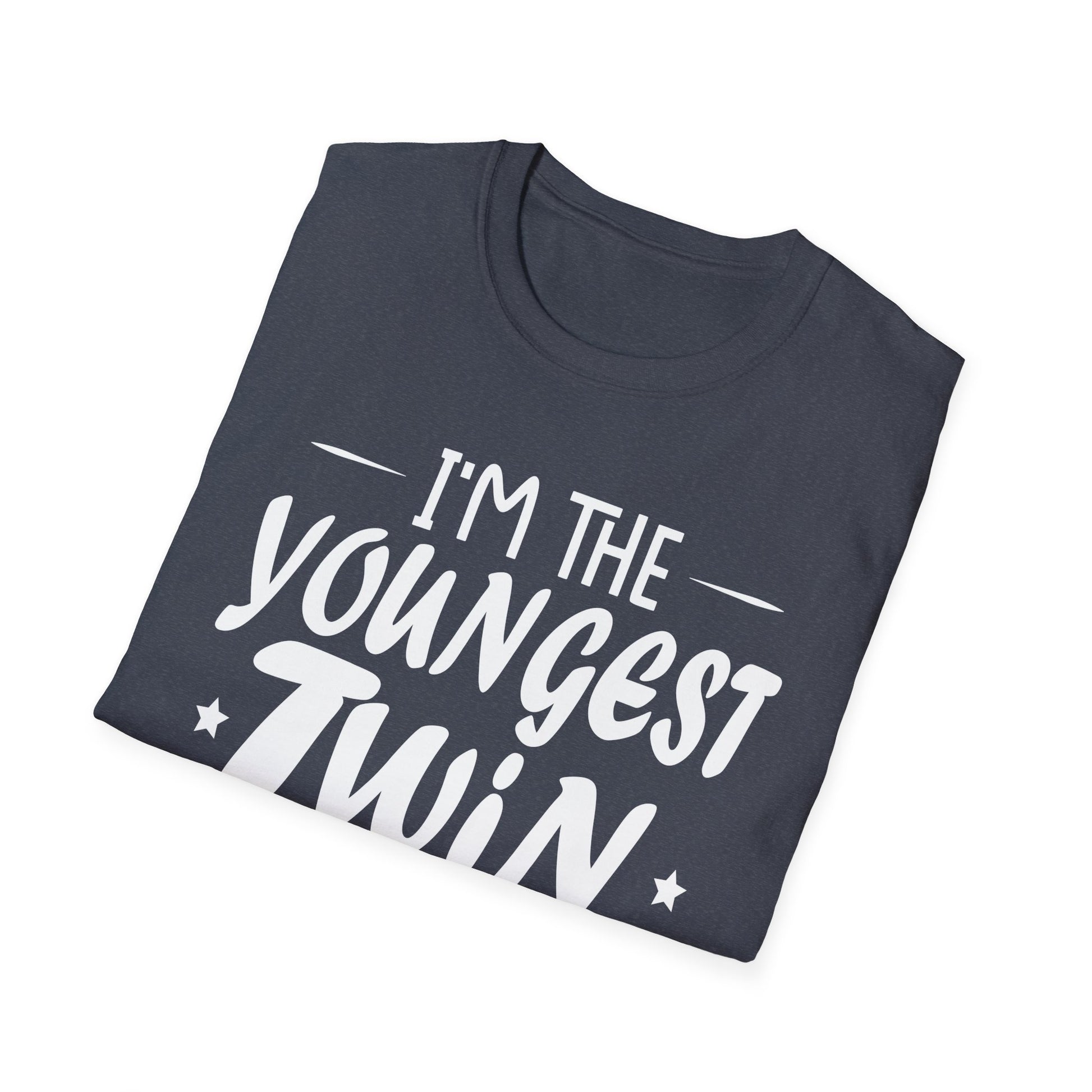 Twins Shirts Birthday Funny Siblings Youngest Twin  Unisex T-Shirt